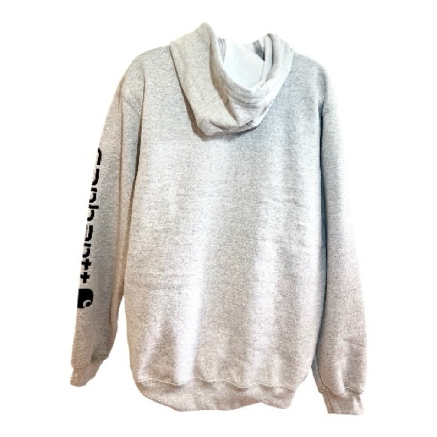 NWT Carhartt Light Gray Men's Hoodie with Sleeve Logo Size Small