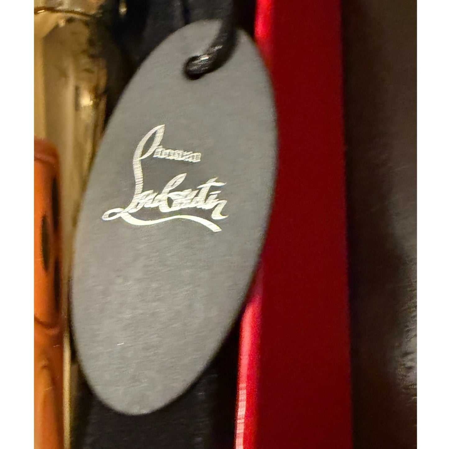 Christian Louboutin Rouge Lipstick “Silky Satin 001” In The Refillable Collector Gold Case NIB