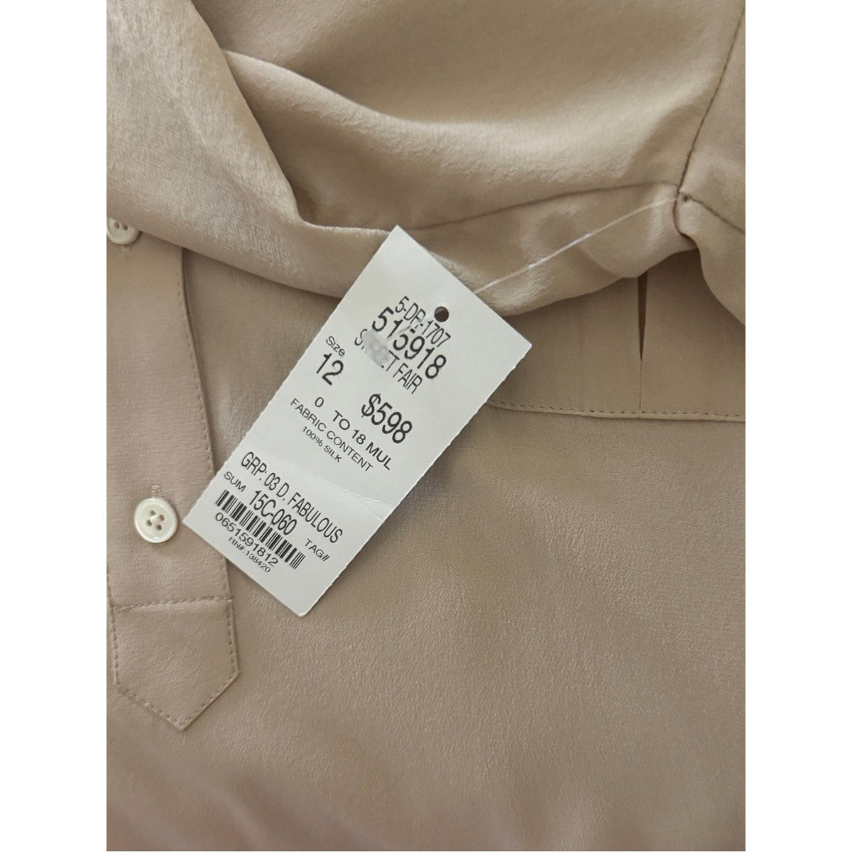 Per Se by Carlisle Street Fair 100% Silk Colorblock Shirt Dress Size 12 NWT
