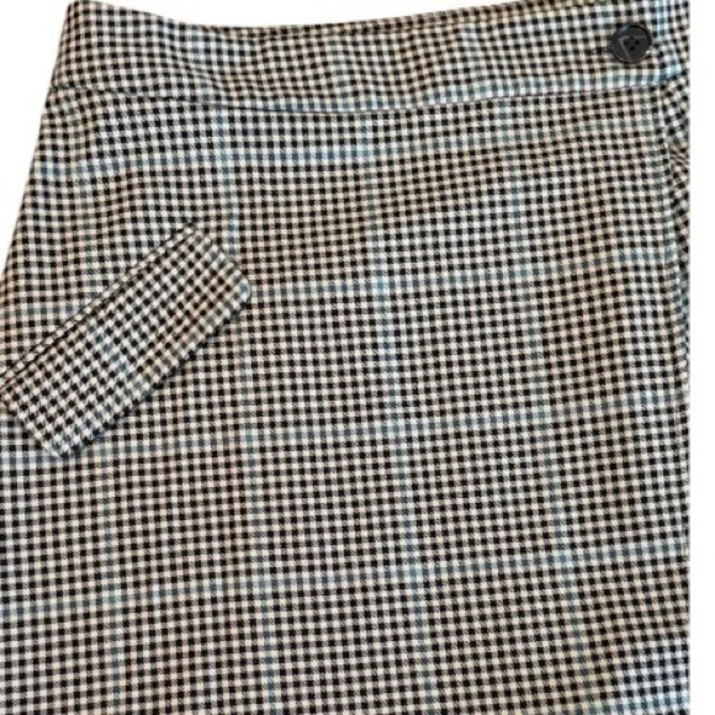 Rails Adriana Wrap Mini Skirt Size 10 Brown Beige Teal Plaid NWT