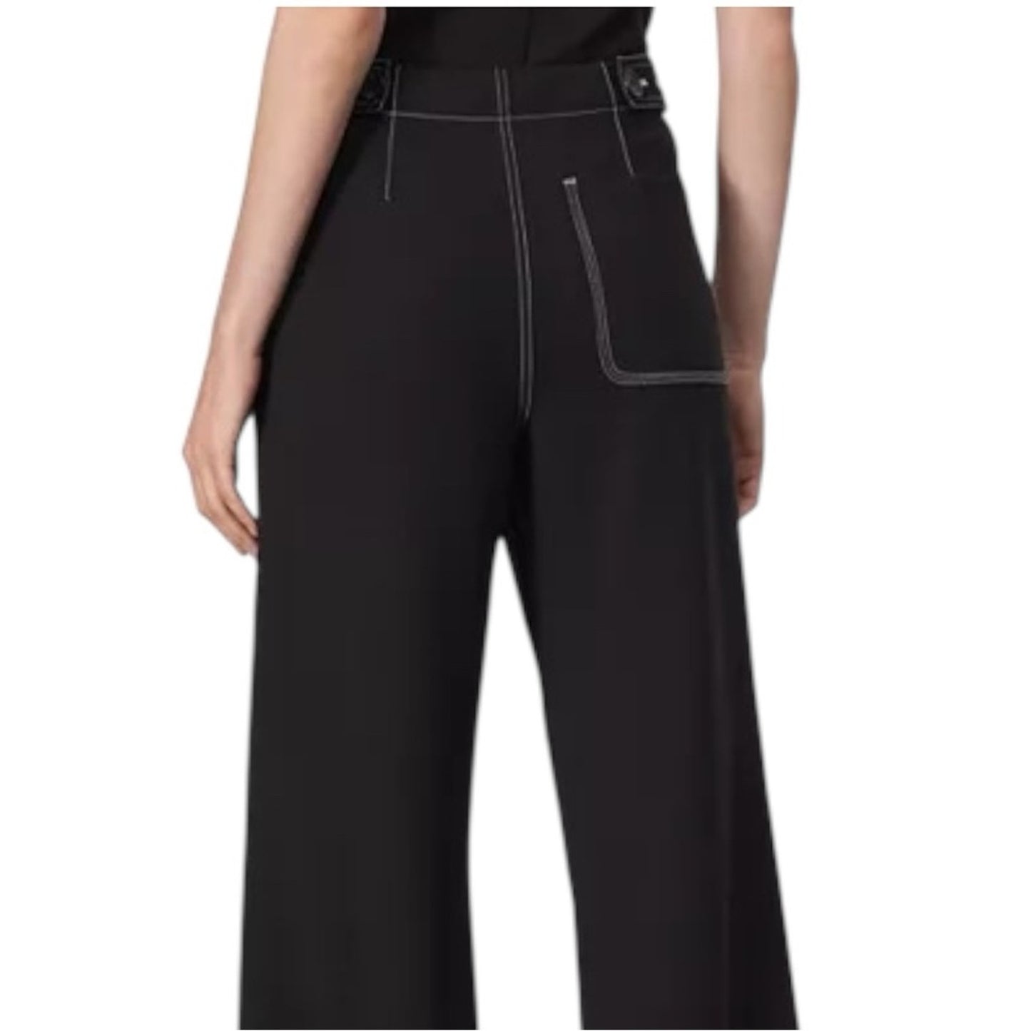 Rag & bone NWT Irina Contrast-Stitch
Straight-Leg Mid-Rise pants Size 8
