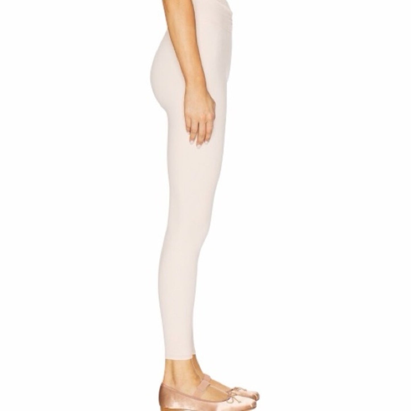 We Wore What Ruched V-Waist Leggings in Ballerina Slipper NWT Size XL