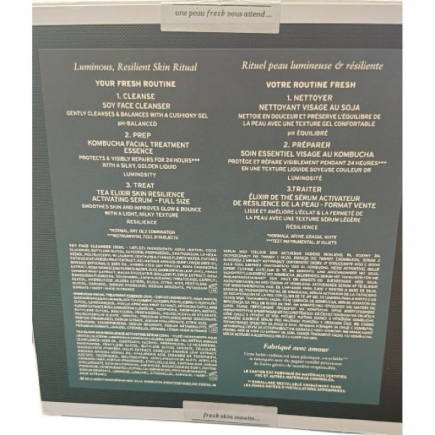 Fresh Skincare Set-Luminous, Resilient Skin Ritual
Sealed In Box