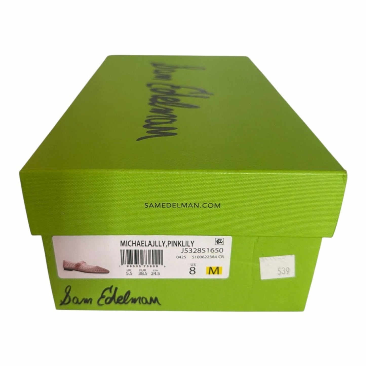 Sam Edelman Michaela Jelly Mary Jane Flats Pink Mauve Size 8M NIB