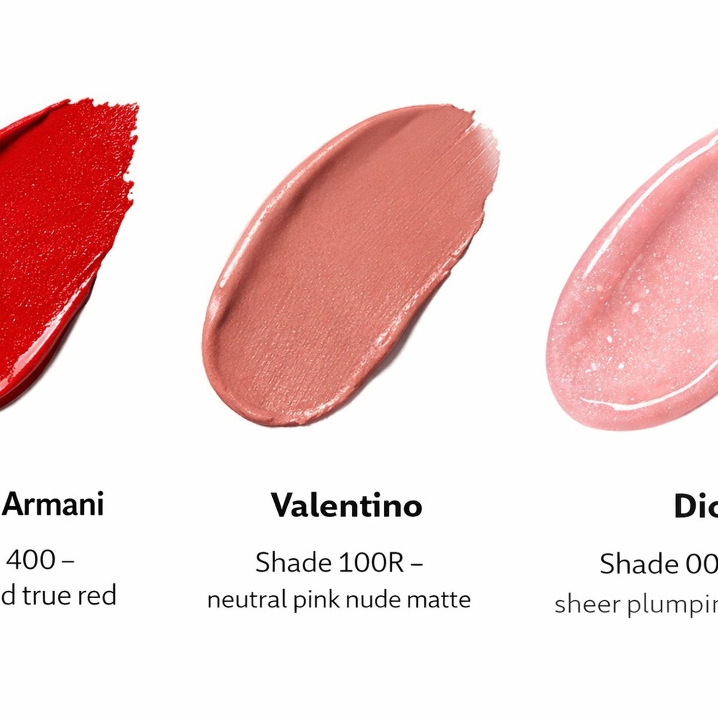 Luxury Lip Mini Bundle Dior Valentino Armani | Travel Size Lipstick & Gloss Set