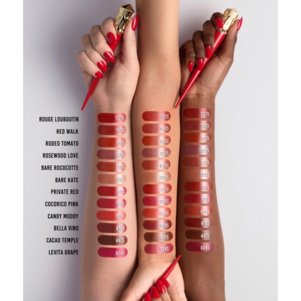 Christian Louboutin Rouge Stiletto Glossy Shine Lipstick Bare Kate 303S NIB
