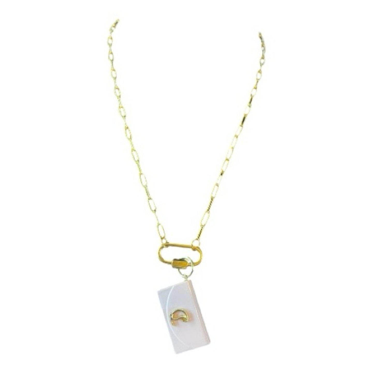 Christian Louboutin Blush Colored Charm with Gold Detail NIB