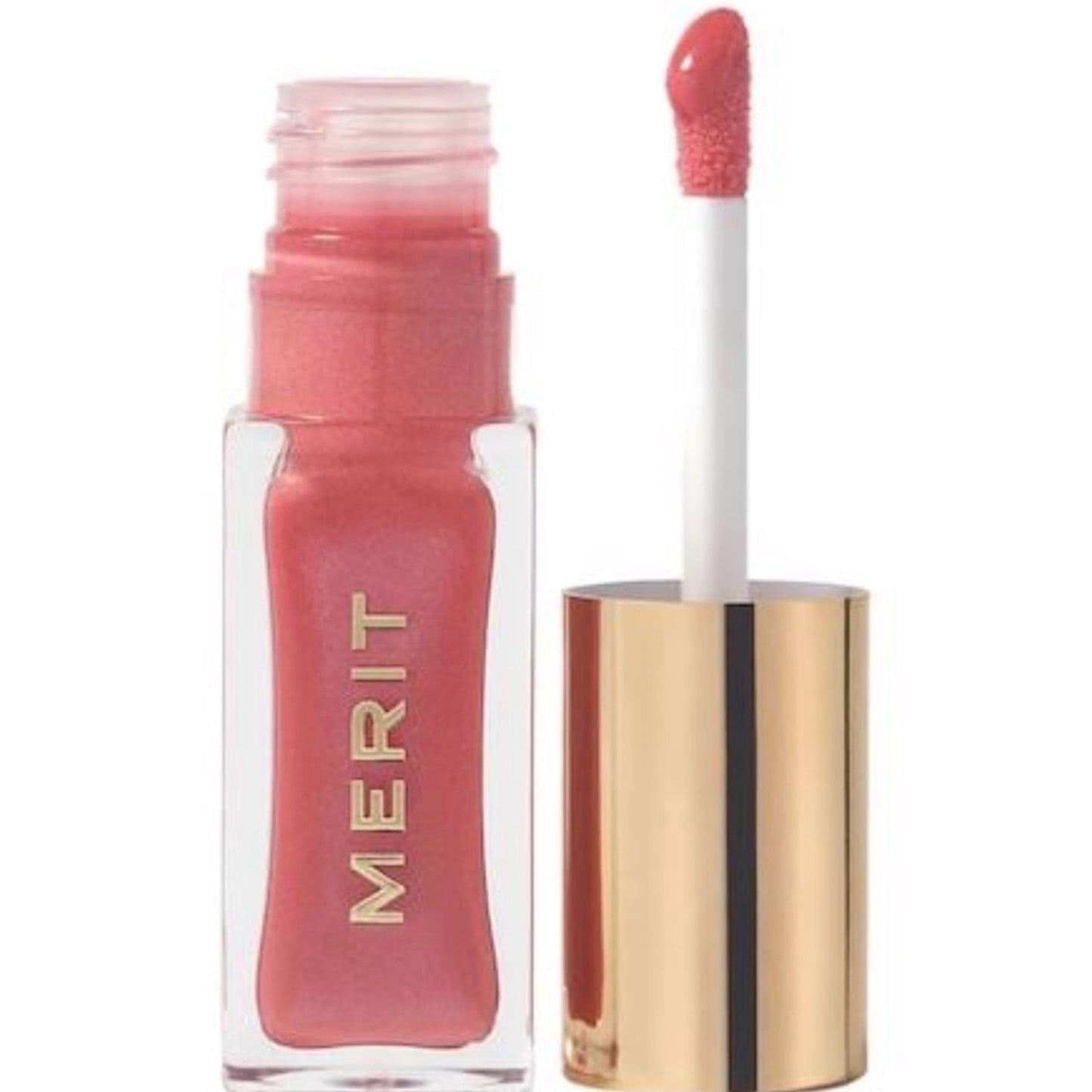 MERIT Shade Slick Gelée Lip Oil Set of 2 Les Deux Full Size NIB