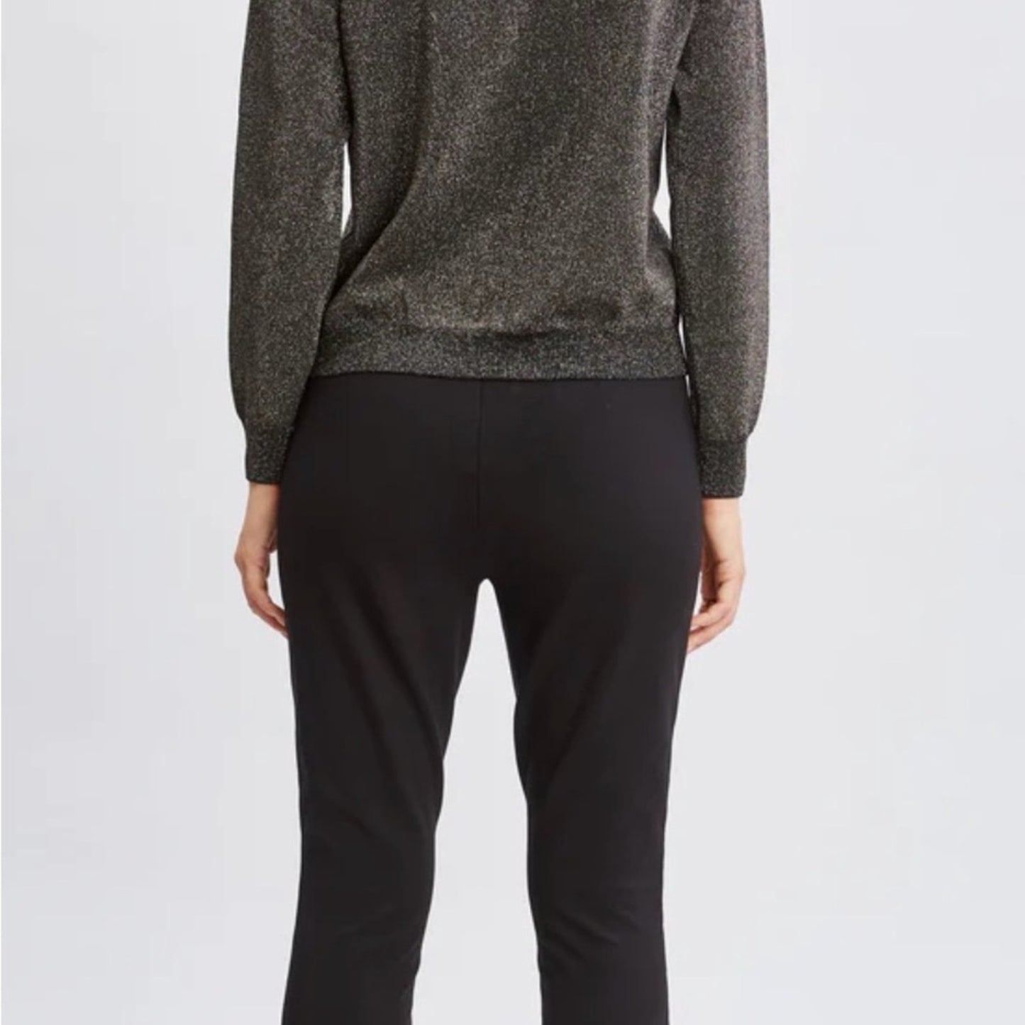 Elie Tahari Black Sparkle Turtleneck Sweater Size L NWT