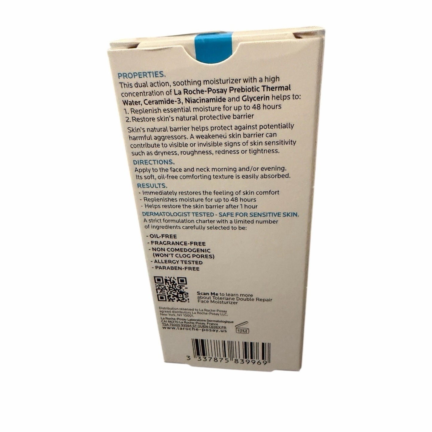 La Roche-Posay Toleriane Double Repair Face Moisturizer 40ml NEW In Box