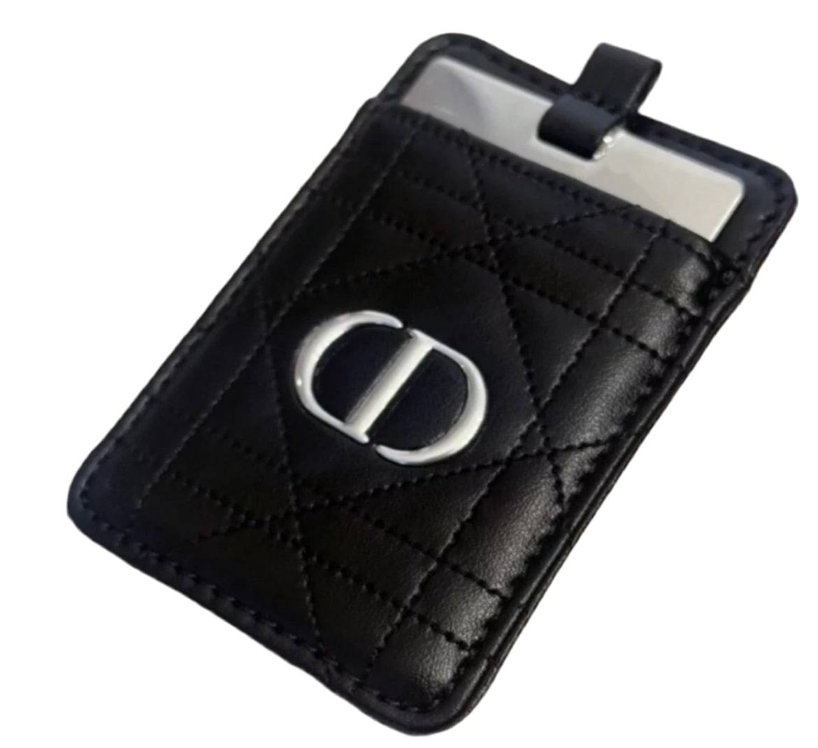 Dior Phone Card Case Wallet VIP Gift LtdEd Black Silver ••BNIB••