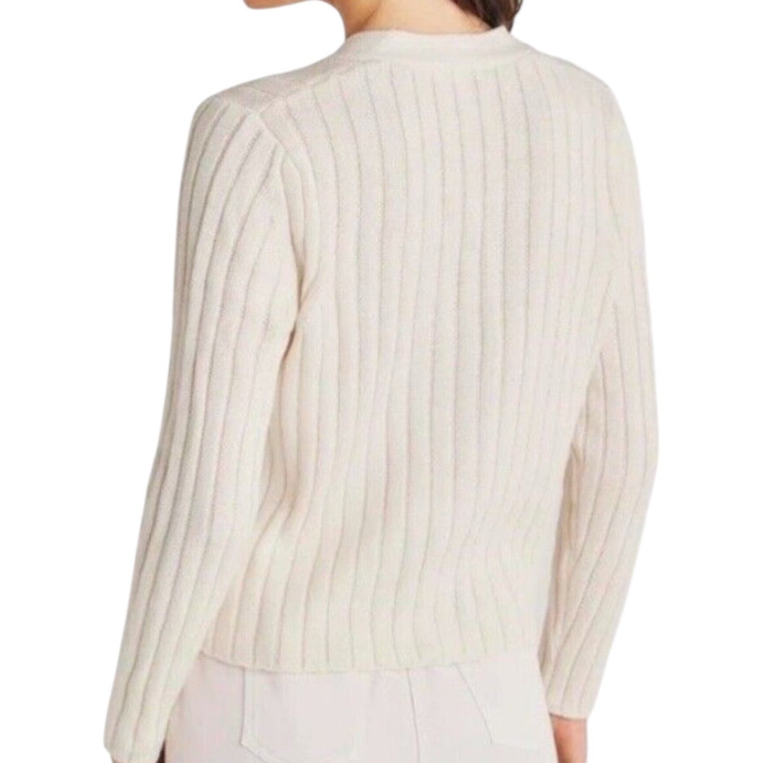 Splendid ivory V-neck cardigan sweater in size large.