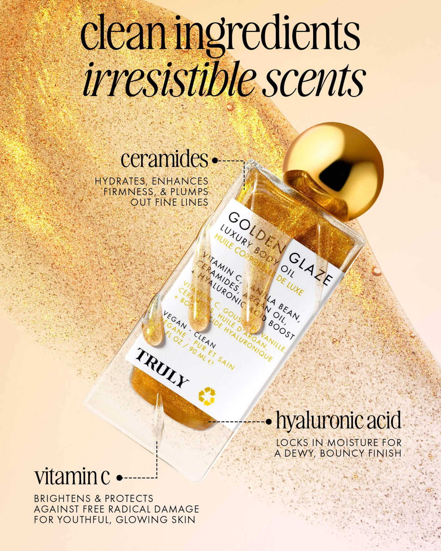 Golden Glaze Luxury Body Oil
Brightening Body Shimmer Oil (3.1 Oz.)