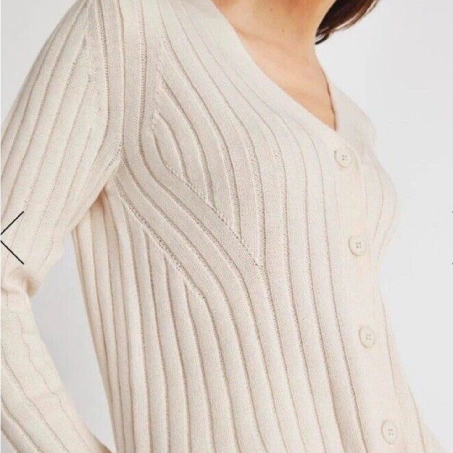 Splendid Kritzia Cardigan In Ivory Large NWT