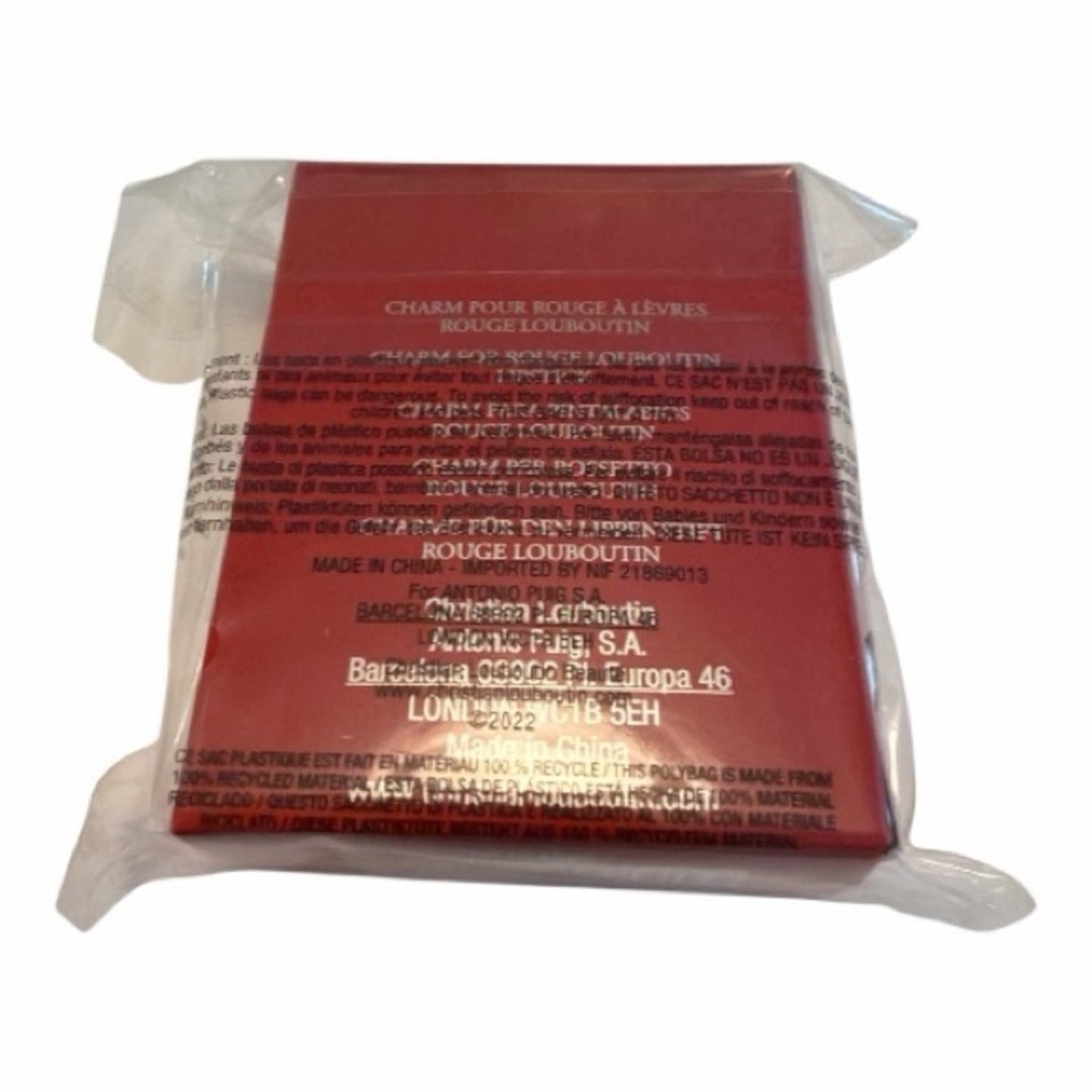 Christian Louboutin Spike Lipstick Charm – New in Box