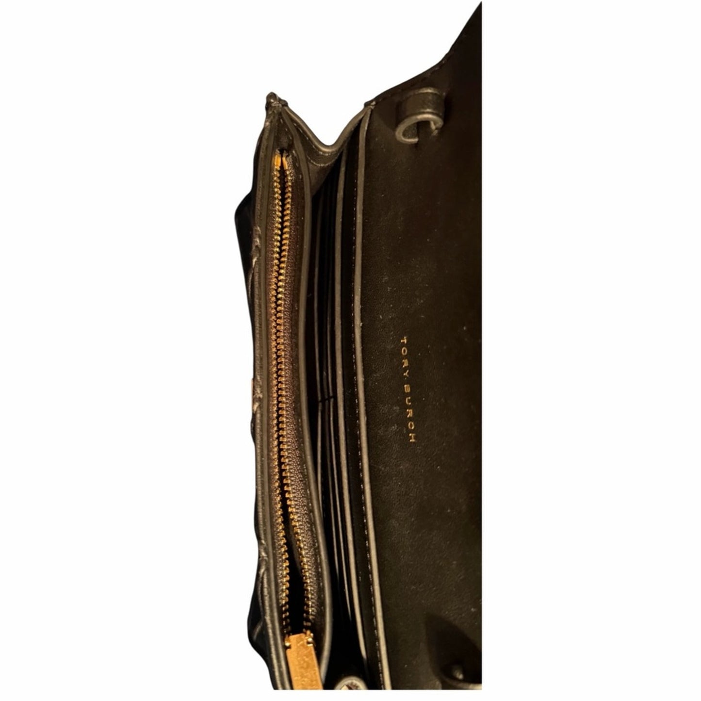 Tory Burch Fleming Soft Chain Wallet Crossbody - Black