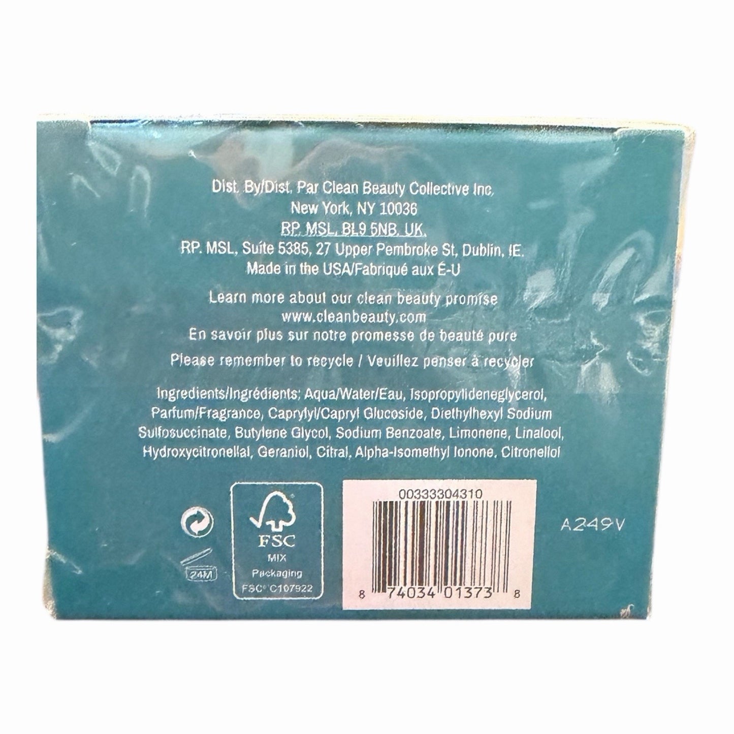 Clean Reserve H2EAU Golden Citrus Eau de Parfum 3.4 oz 100ml New Sealed
