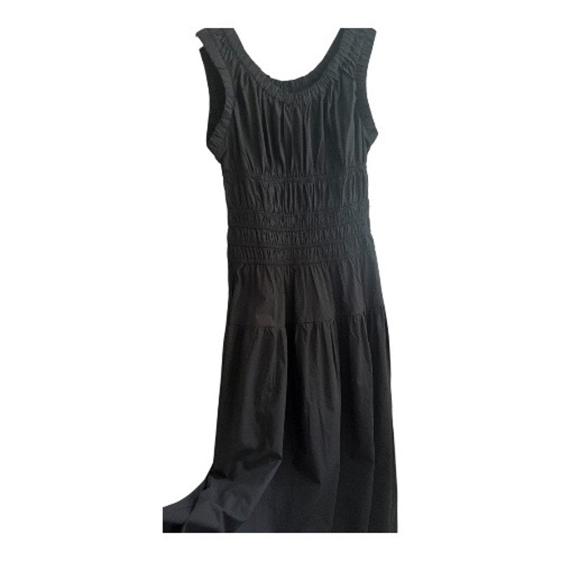 Rails Anastasia Shirred Maxi Dress Size Medium, Black - Sleeveless -NWT