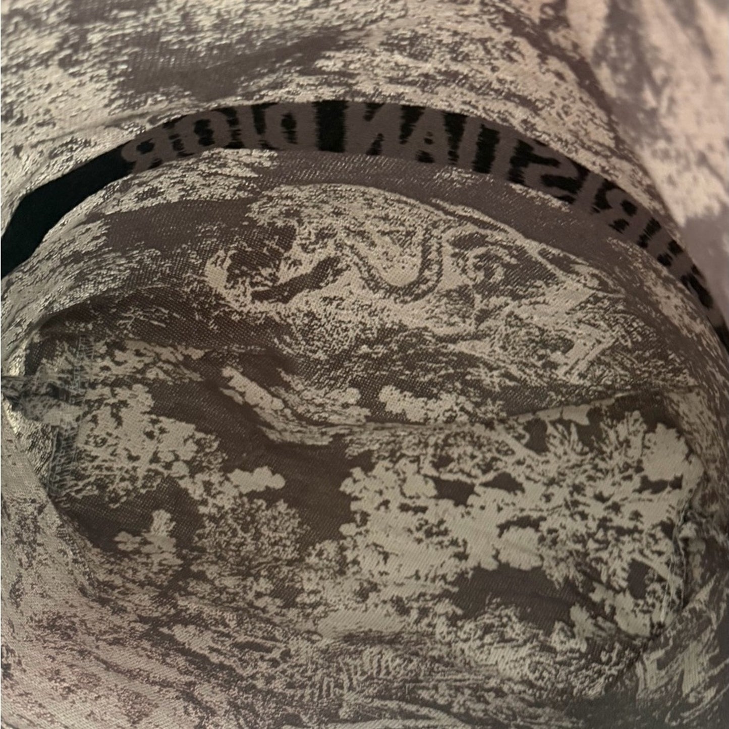 Authentic Christian Dior boutique canvas tote Dior toile print with front logo.