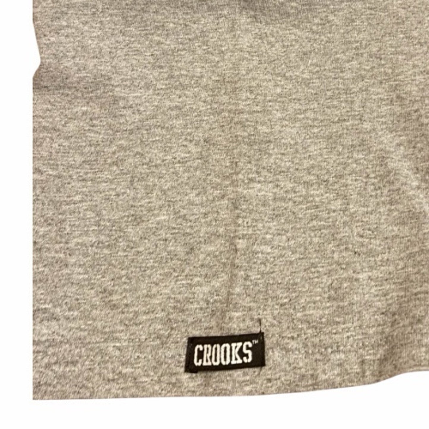 Crooks & Castles Men's XL Graphic T-Shirt Heather Gray Yellow NWOT