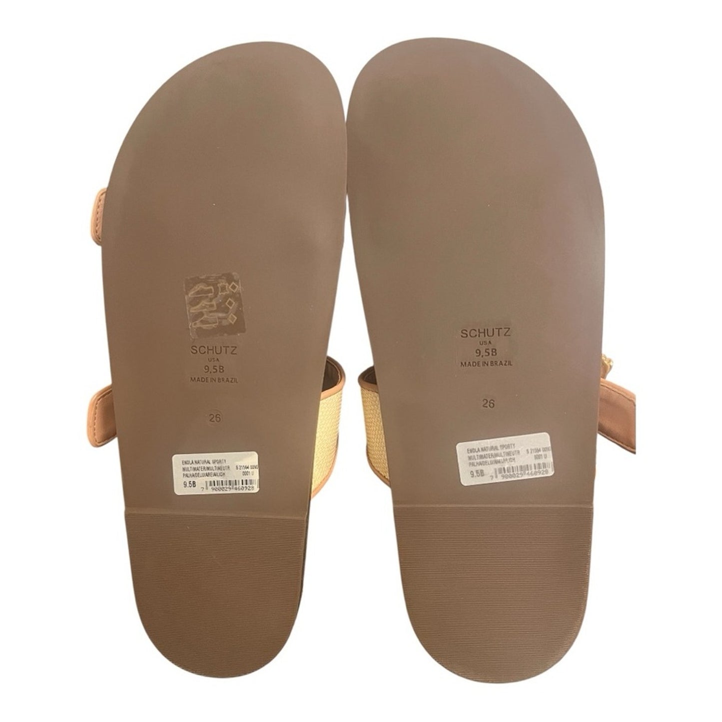 Schultz Encla Sporty Natural Ariel Sandal 9.5
NIB Cream, Tan & Gold