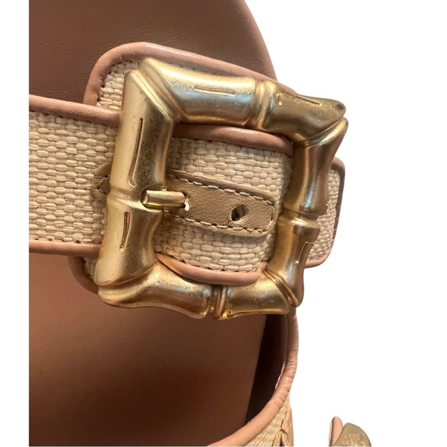 Schultz Encla Sporty Natural Ariel Sandal 9.5
NIB Cream, Tan & Gold