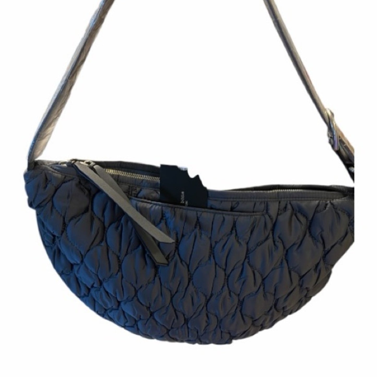 rag & bone Quilted Spire Mini Hobo Bag - Slate NEW