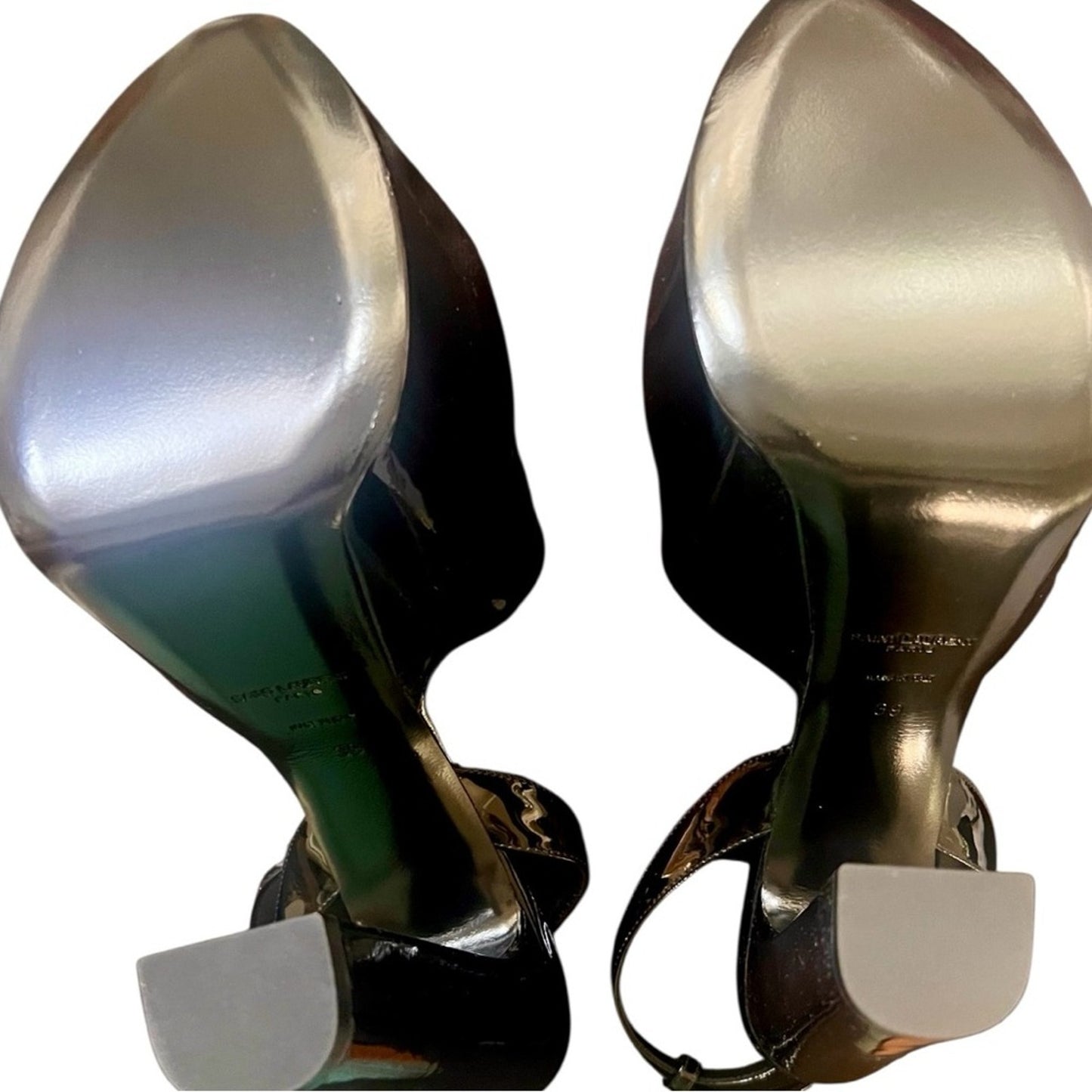 YSL Sexy 95 Tanouk Patent Leather Sandals
NIB- 2 dusters, original Box Size 9