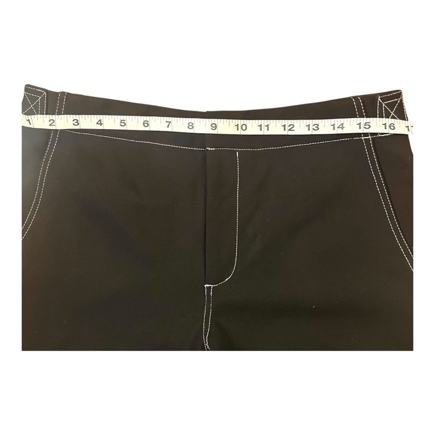 Rag & bone NWT Irina Contrast-Stitch
Straight-Leg Mid-Rise pants Size 8
