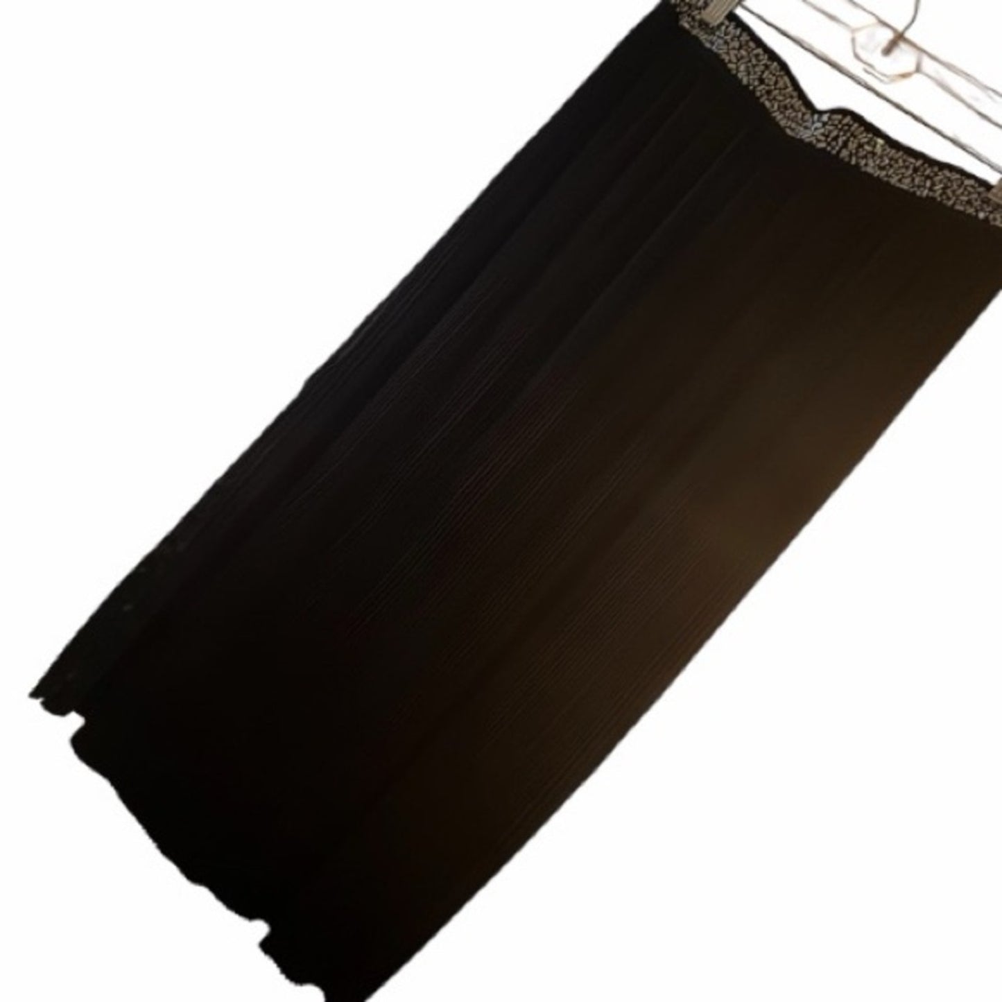 LE SURPERBE FOIL PLEATED SKIRT BLACK SIZE MED NEW