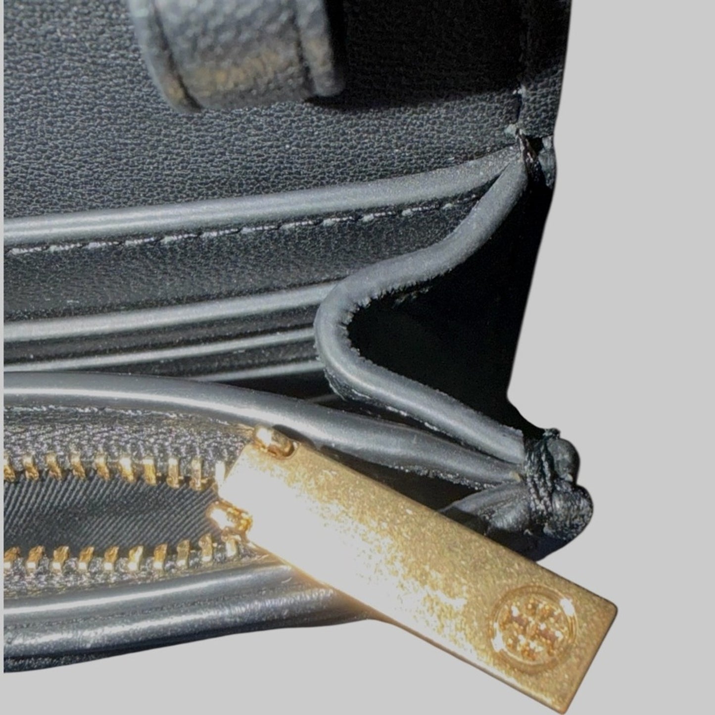 Tory Burch Fleming Soft Chain Wallet Crossbody - Black