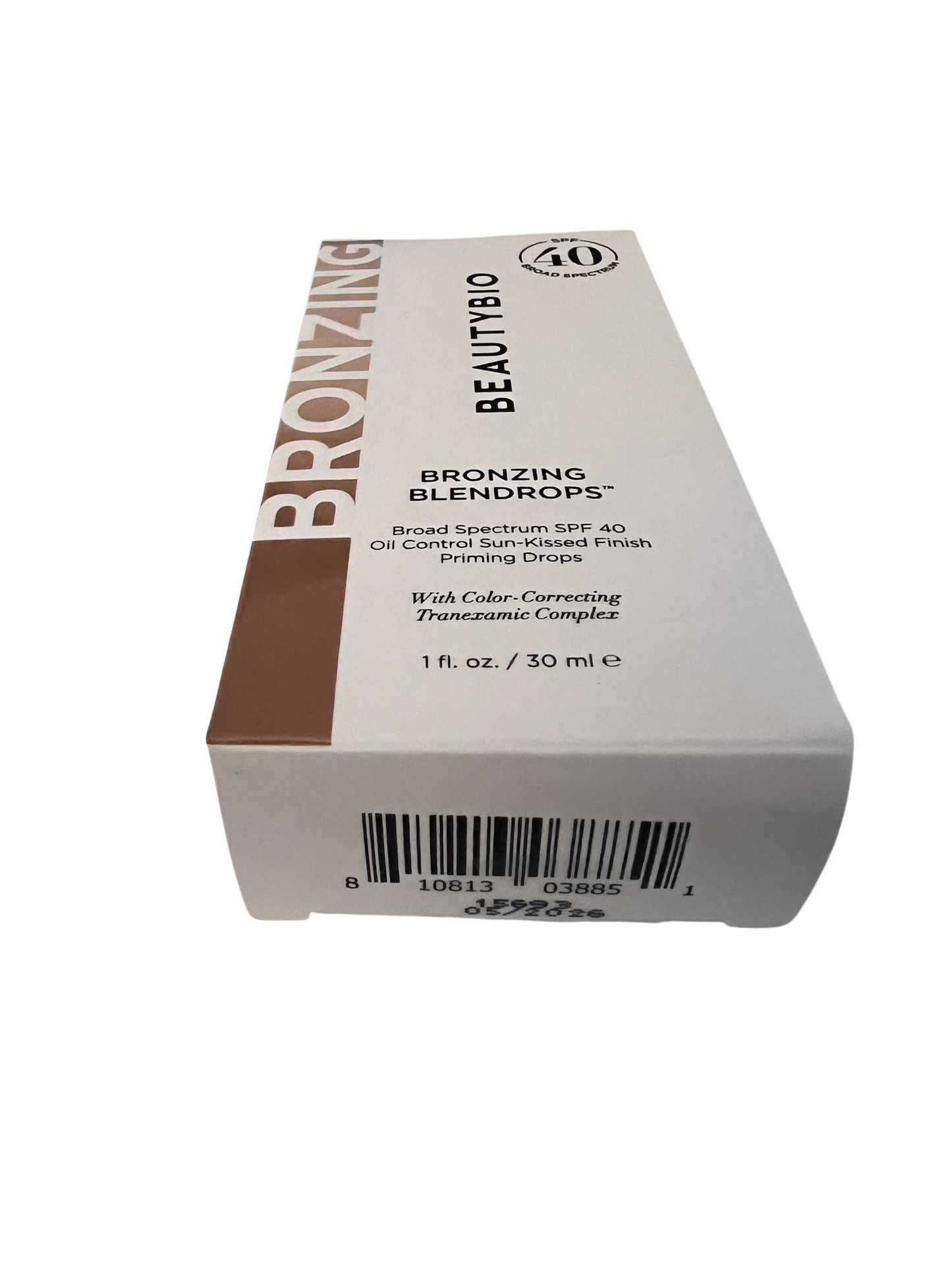 BeautyBio BLENDROPS. Broad Spectrum SPF 40 Oil-Control Priming Drops With Color-Correcting Tranexamic Complex (new in box 1Oz.)