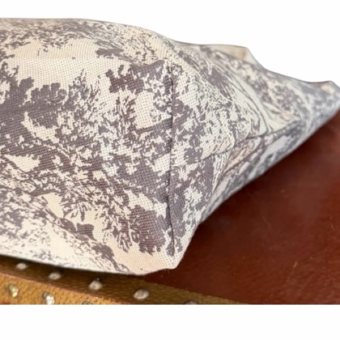 Authentic Christian Dior boutique canvas tote  Dior toile print with front logo.