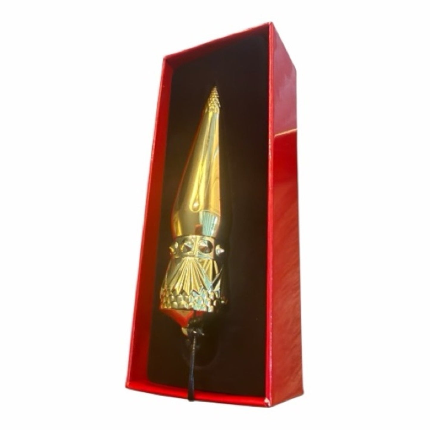 Copied - Christian Louboutin Rouge Lipstick “Silky Satin 001” In The Refillable Collector Gold Case NIB