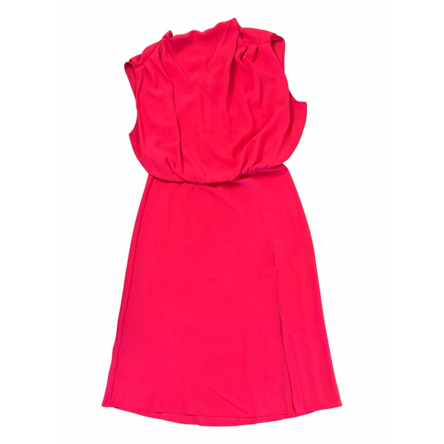 Amanda Uprichard Franny Hot Pink Midi Dress NWT XL Wedding Guest Cocktail