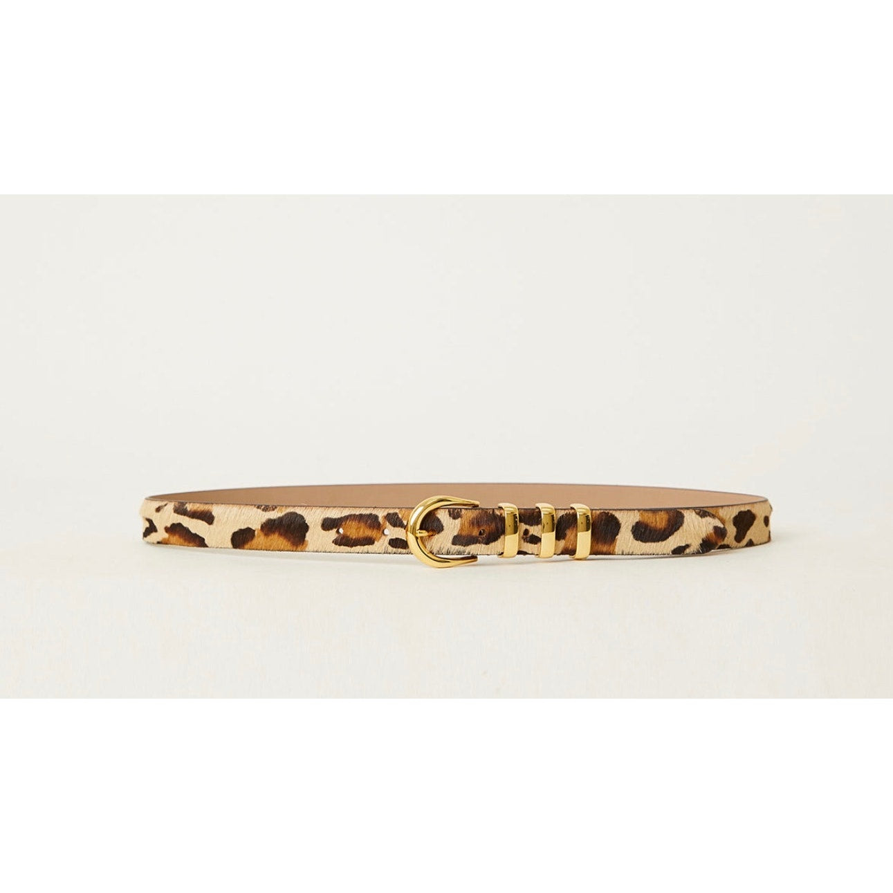 B-Low The Belt Kad Leopard Calf Hair Hip Belt XL NWT Made in Italy Gold Hardware