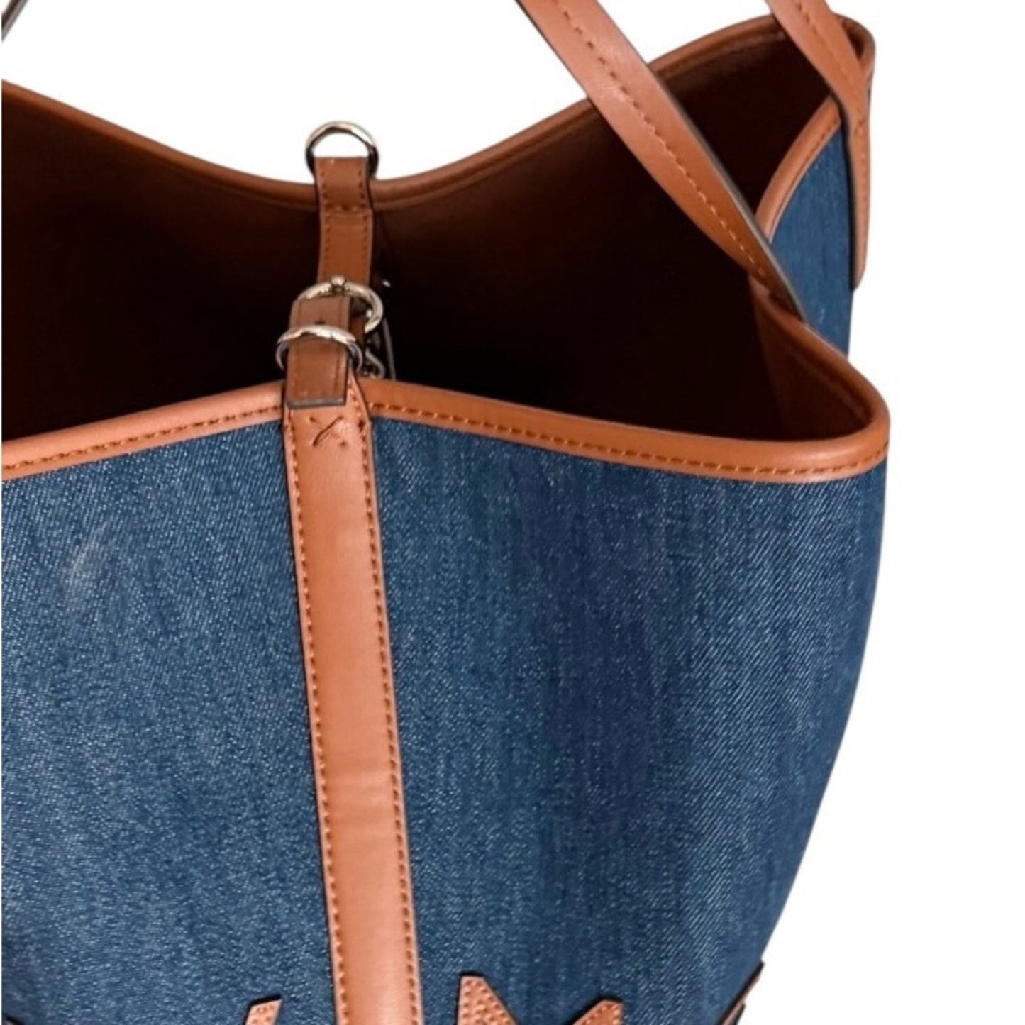 NWT Stella McCartney Logo Denim Shopper Tote | Scandi Girl Coastal Chic
