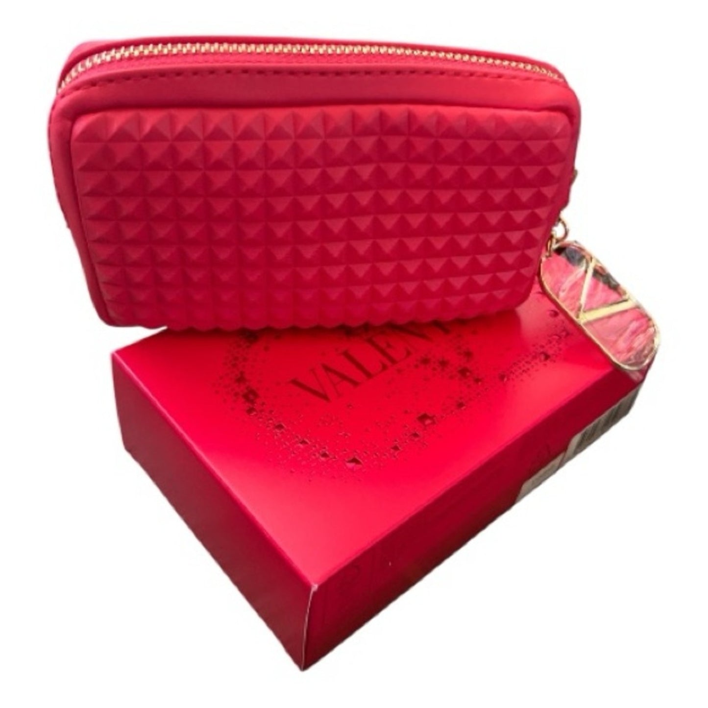 Valentino Red - Wristlet - Card Holder W 2 Lipsticks (123R) & (22R)NIB