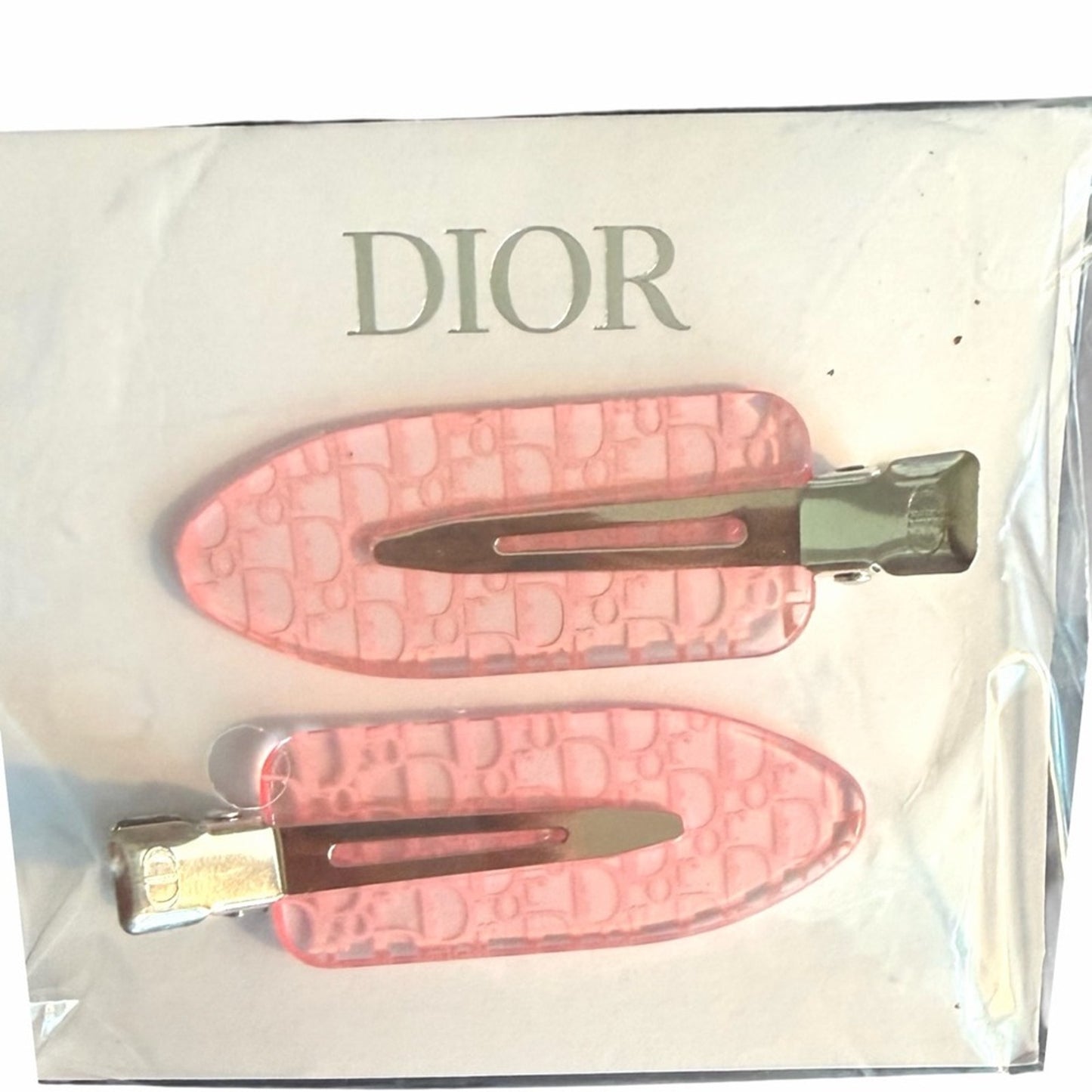 Dior Beauty Gift (3)Lip Glow 031 Strawberry+Dior Hair Clips+Dior Charm/ Bracelet