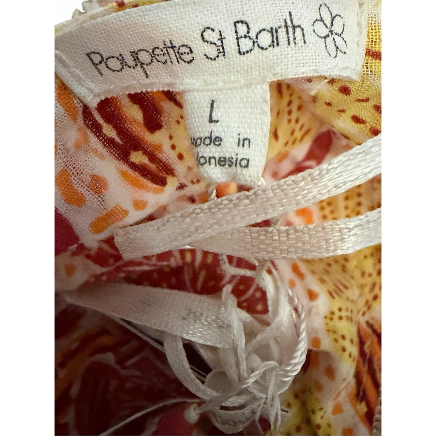 Poupette St Barth Beth Mini Dress Backless Tropical Resort Halter L New