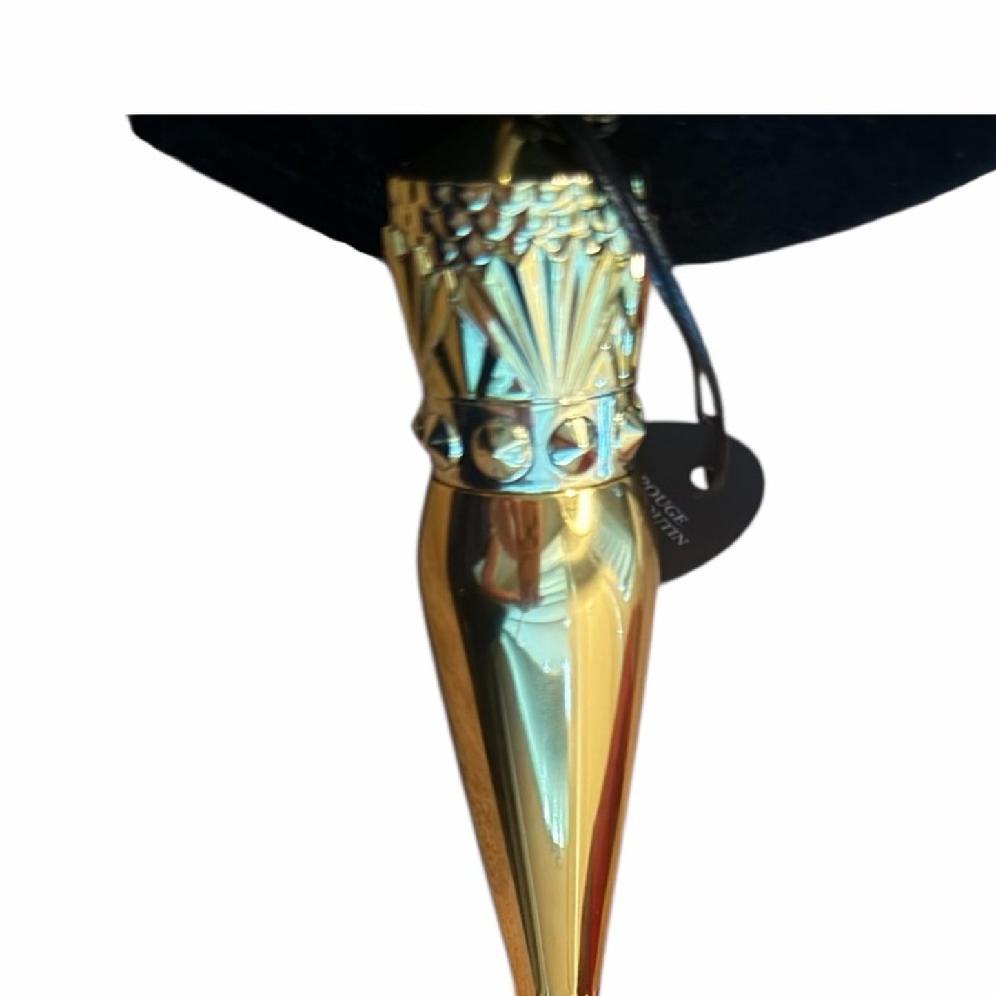Copied - Christian Louboutin Rouge Lipstick “Silky Satin 001” In The Refillable Collector Gold Case NIB