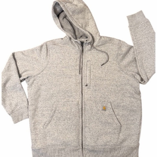 Carhartt Women's 1XL Sherpa Lined Full Zip Hoodie Jacket Gray NWT