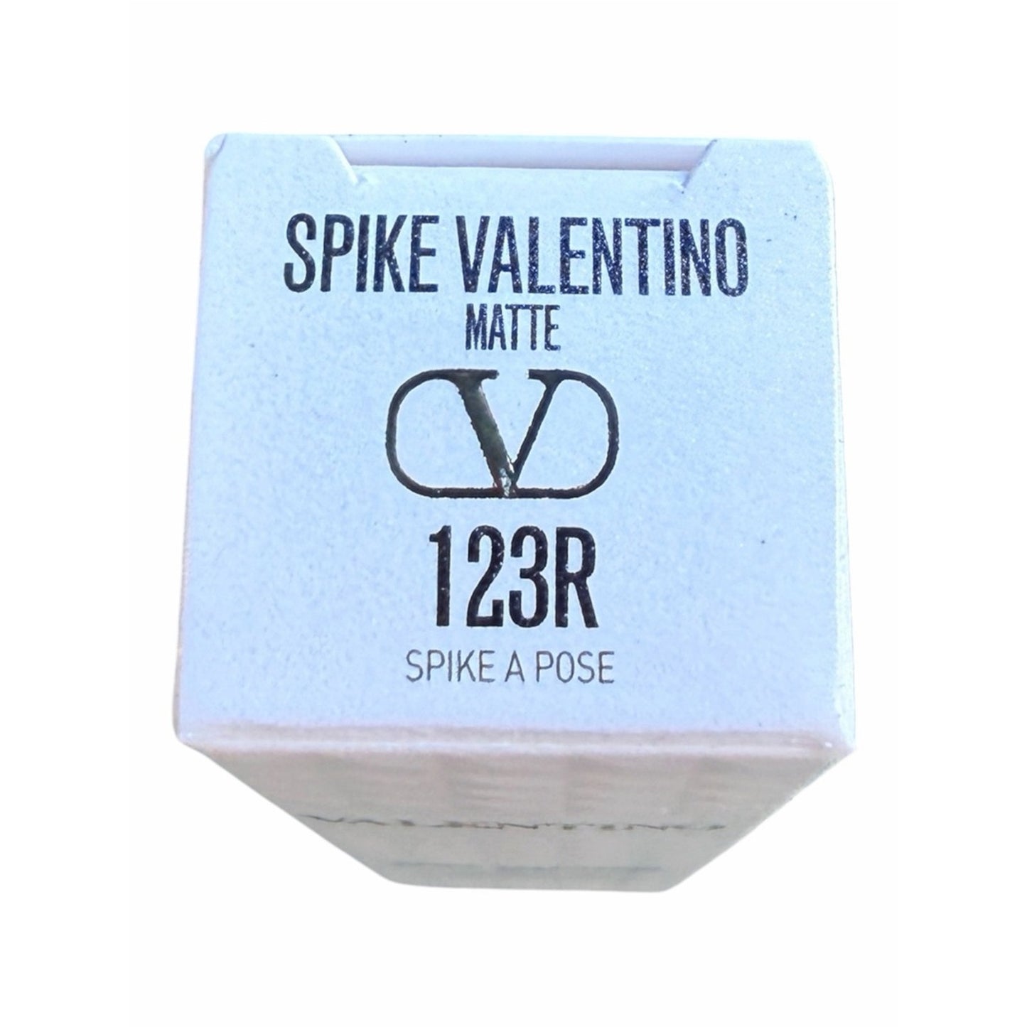 Valentino Spike Matte Lipstick 123R 100R Refill Pink VLogo Pouch Gift Set NIB