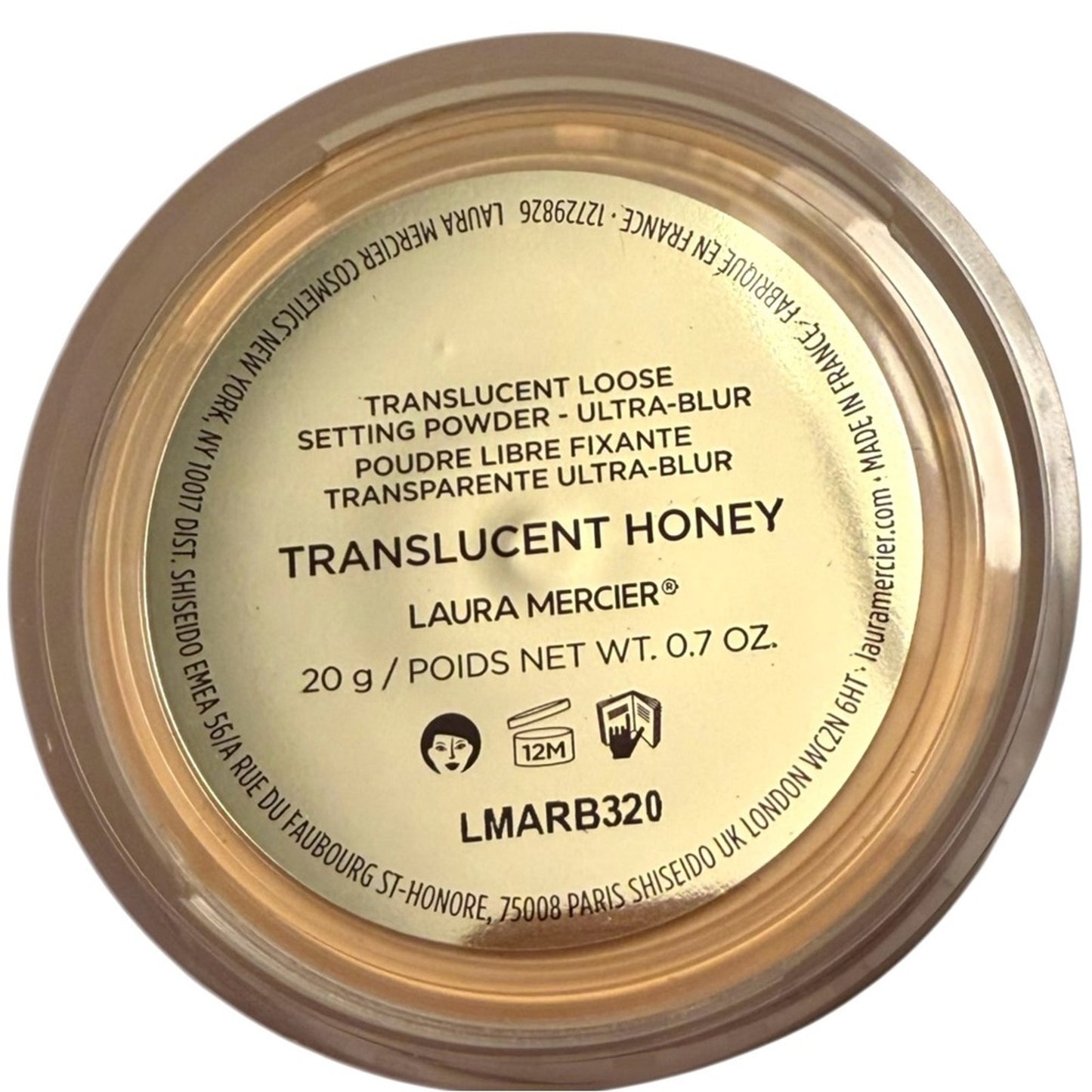 Laura Mercier Translucent Honey Ultra Blur Loose Setting Powder Full Size NIB