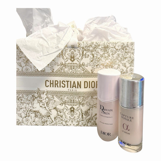 Dior Capture Totale Serum(50ml) & Dreamskin (50ml)set +Dior Gift Bag
