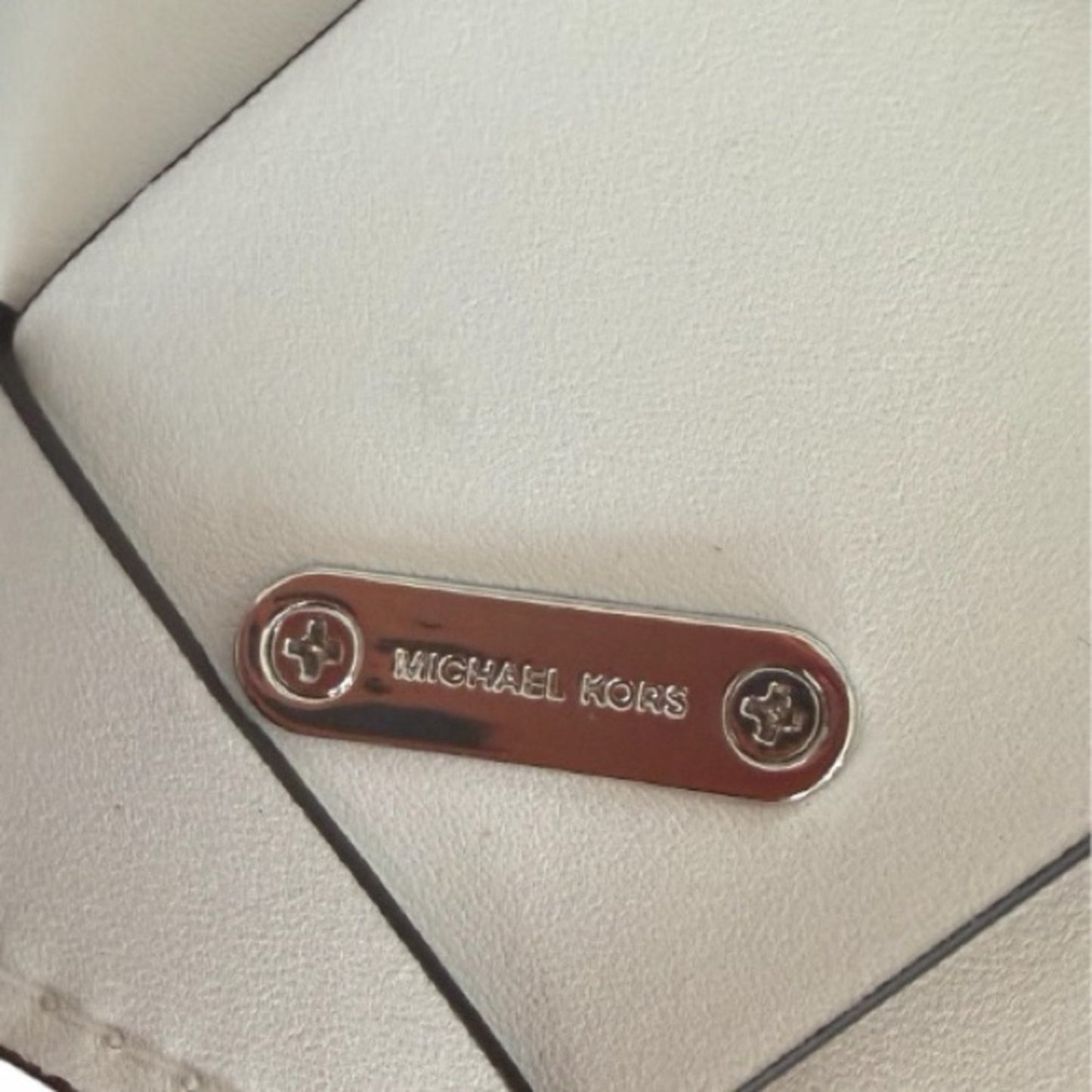 Michael Kors Tribeca Leather Convertible Chain Shoulder Crossbody Bag White
