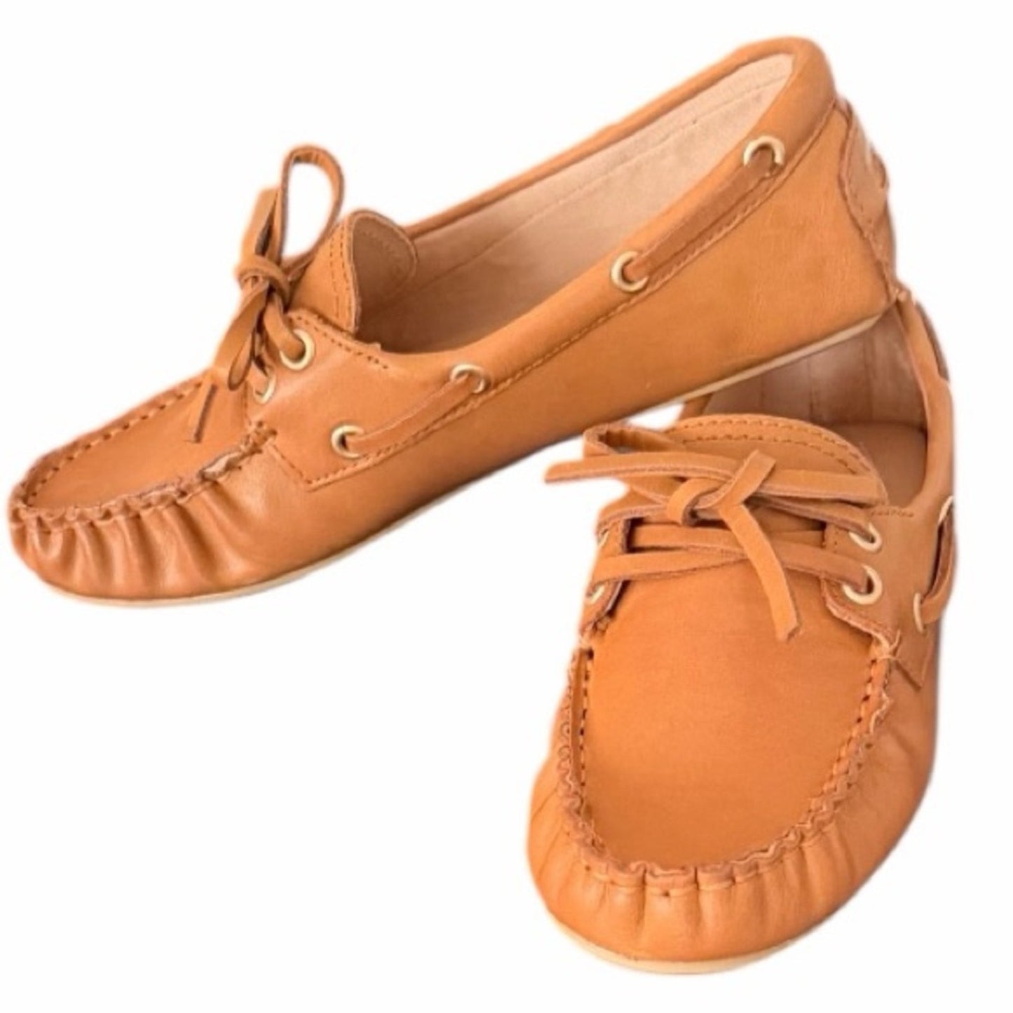 AQUA from Bloomingdale’s,  Tan Leather Driving Loafers Moccasins | Size 6 NIB