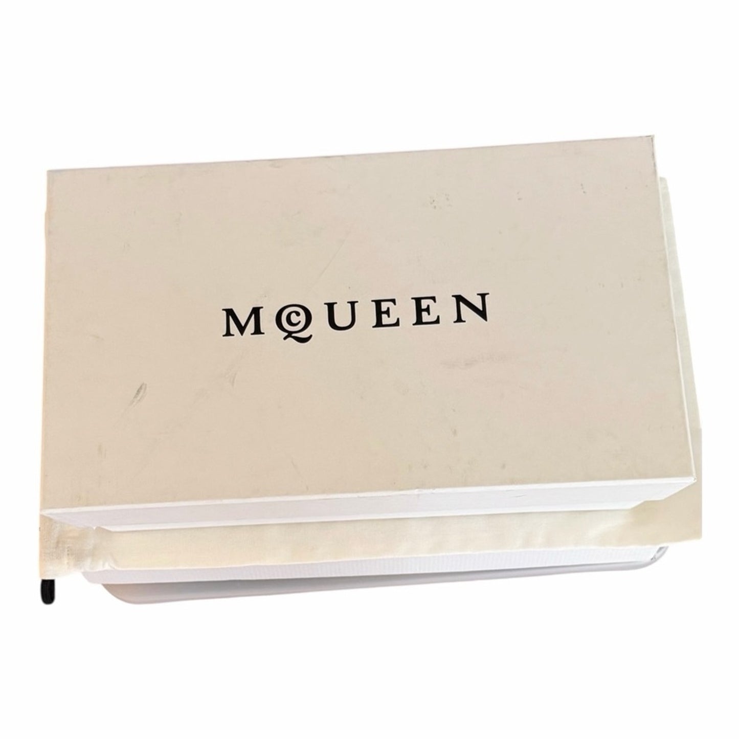 Alexander McQueen T Leather Cognac W/ Gold hardware Slide Sandals Size 38