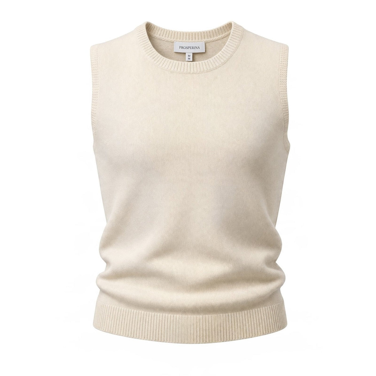 Prosperina Lila Ivory Knit Women’s Sweater Tank Vest Medium NWT
