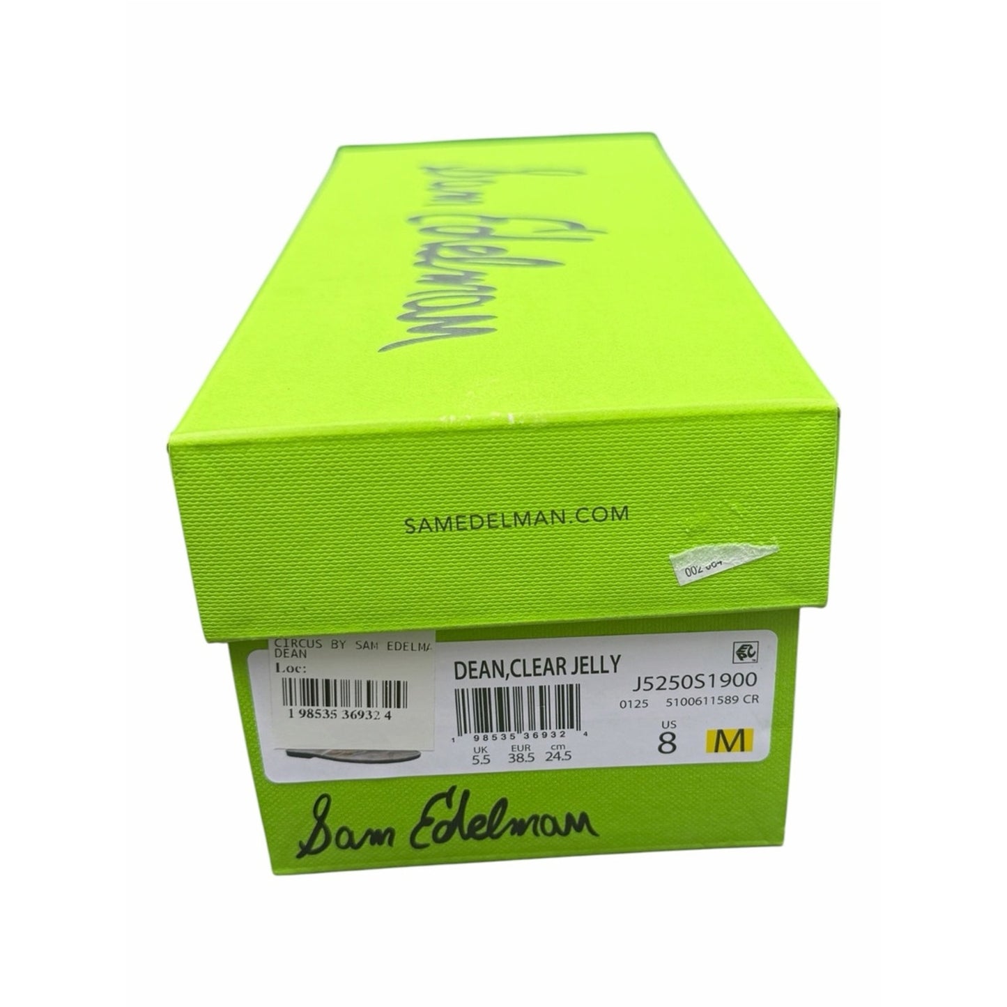 Sam Edelman Dean Clear Jelly Sandals NEW With Box Size 8